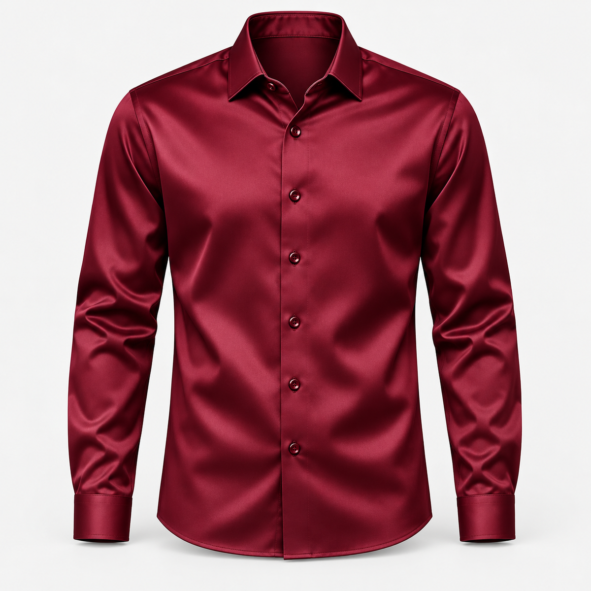Camisa de hombre de corte entallado - efecto satén con elasticidad