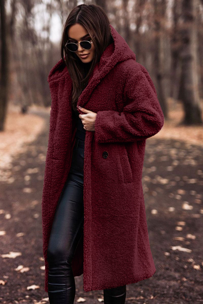 Ruby - Comfortabele Lange Jas met Capuchon
