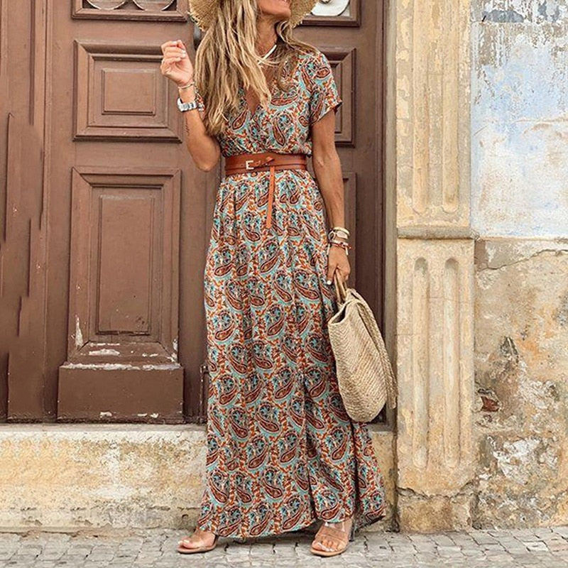 Sophie - Bohemian Vintage Jurk voor Dames