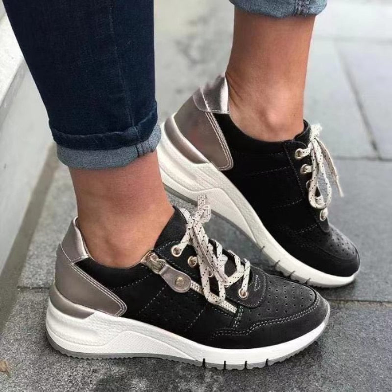 Dames Lage Orthopedische Sneakers – Casual voor Wandelen en Dagelijks Gebruik