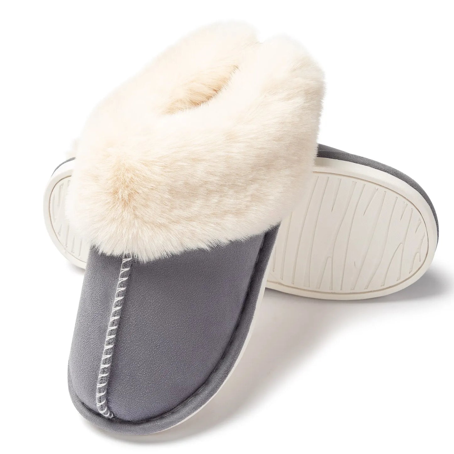 Dames Warme Gevoerde Pantoffels β Pluche Winter Huispantoffels voor Binnen