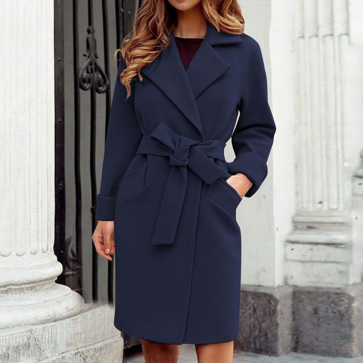Danique - Opvallende Trenchcoat Winterjas