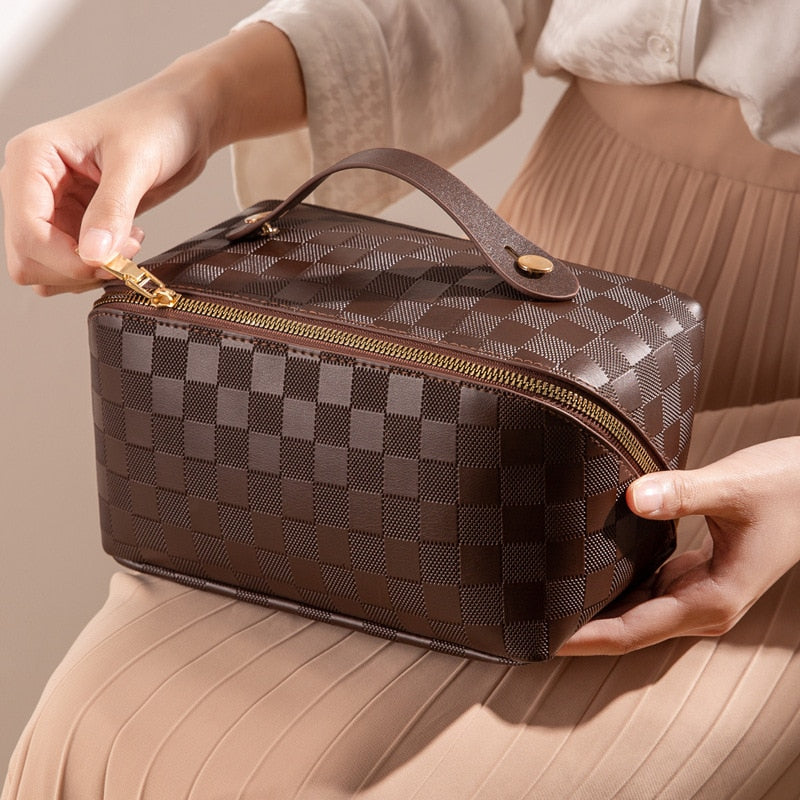 Daleyza - Luxe Geruite Make-up Tas