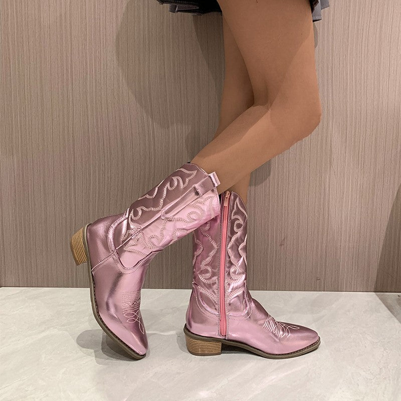 Sophie - Metallic Cowboy Laarzen