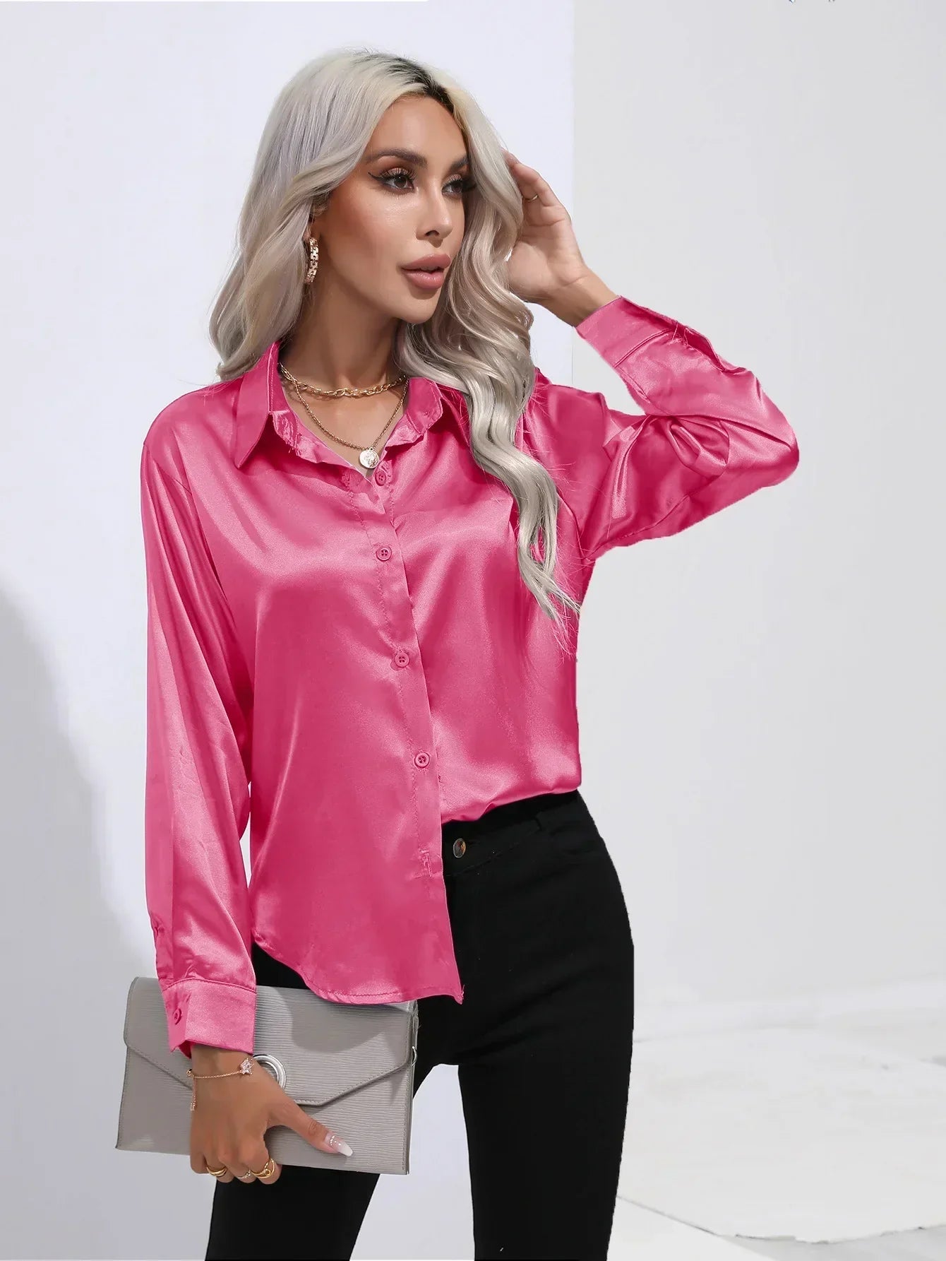 Isotta - Satijnen Blouse