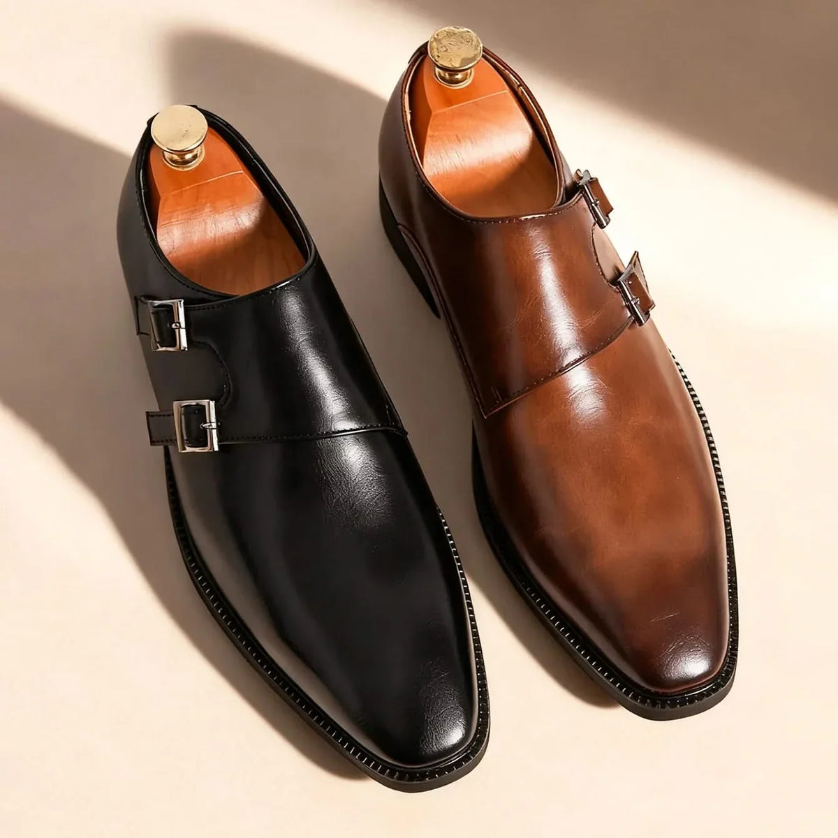 Heren Loafers Leer met Semi-Glanzende Afwerking