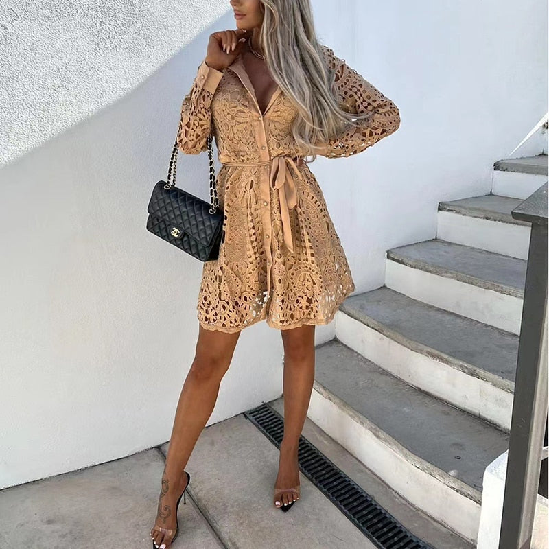 Sophie - Elegante Kanten Jurk met Stijl