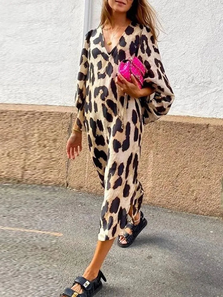 Nadine - Jurk met Panterprint