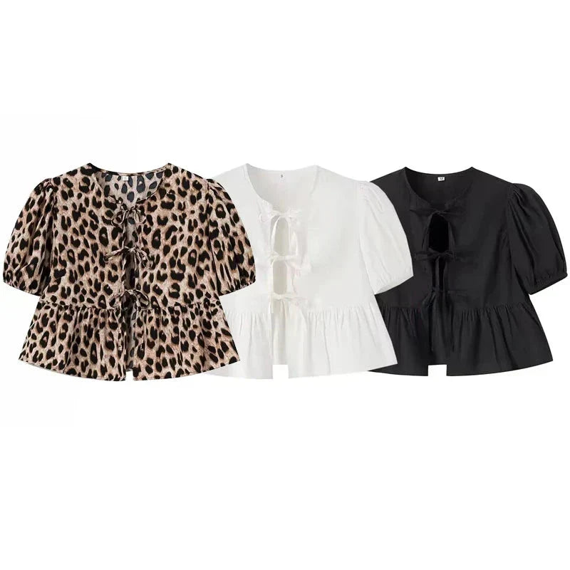 Lisse - Casual Crop Top van Comfortabele Katoenmix