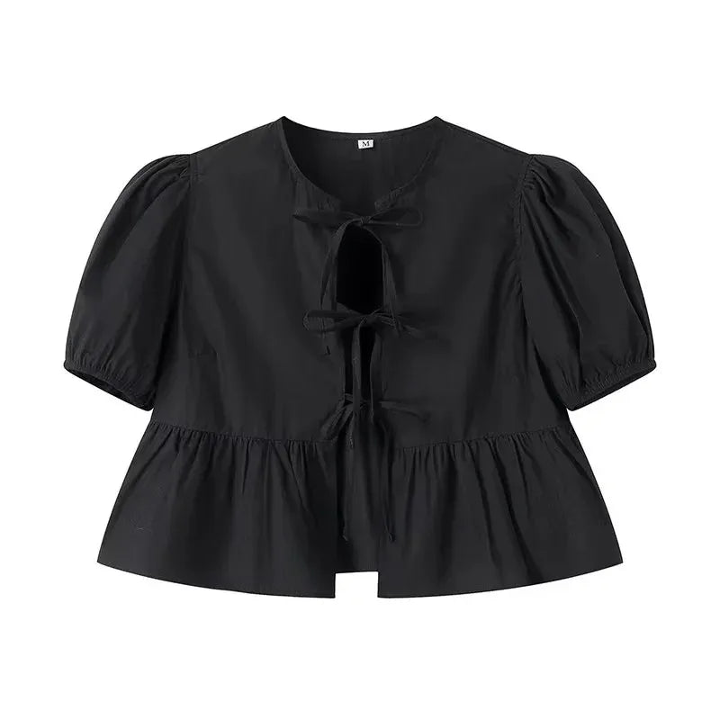 Lisse - Casual Crop Top van Comfortabele Katoenmix