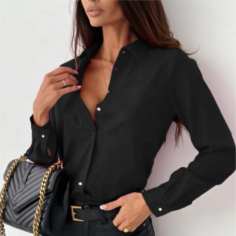 Lunéa – Elegante blouse met lange mouwen | Licht, verfijnd & veelzijdig