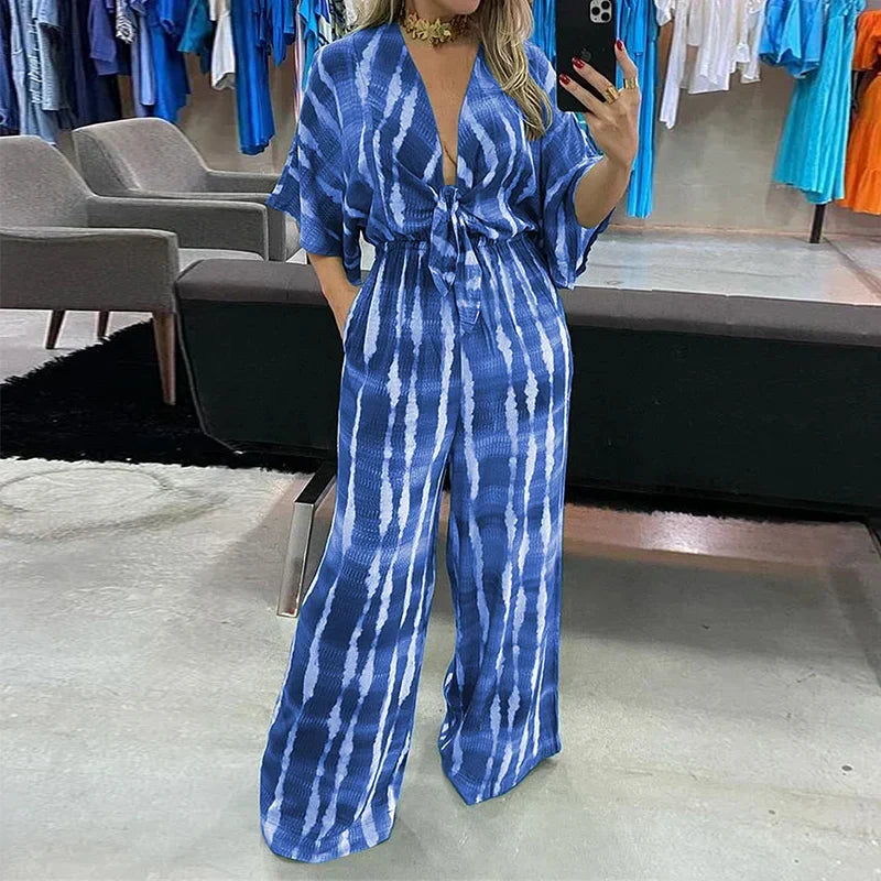 Helena - V-Hals Jumpsuit