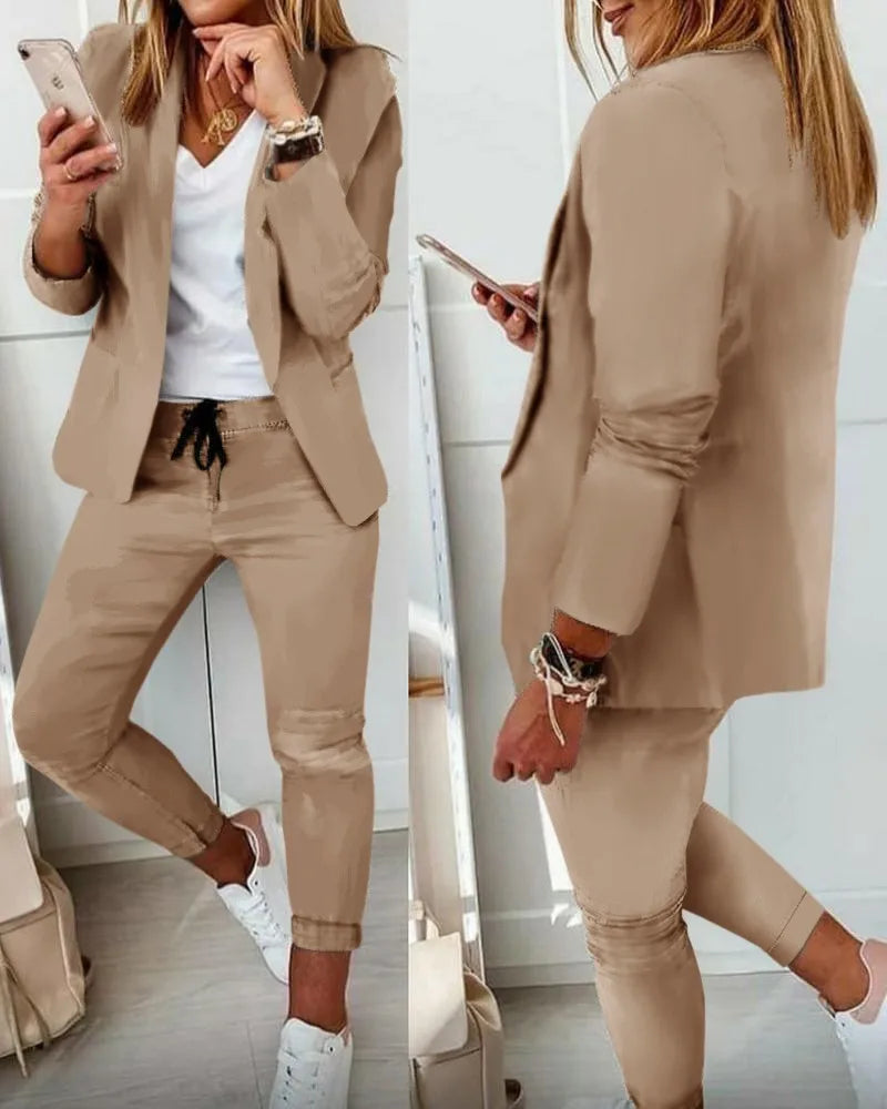 Gabrielle - Elegante Vrouwen Business Blazer en Broek