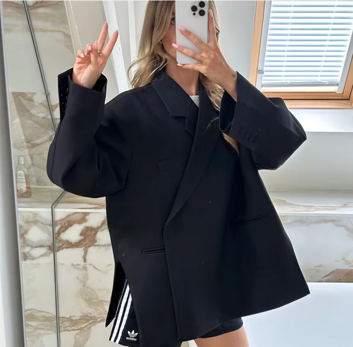Dames Oversized Blazer β Losvallend Blazerjack voor Kantoor en Casual