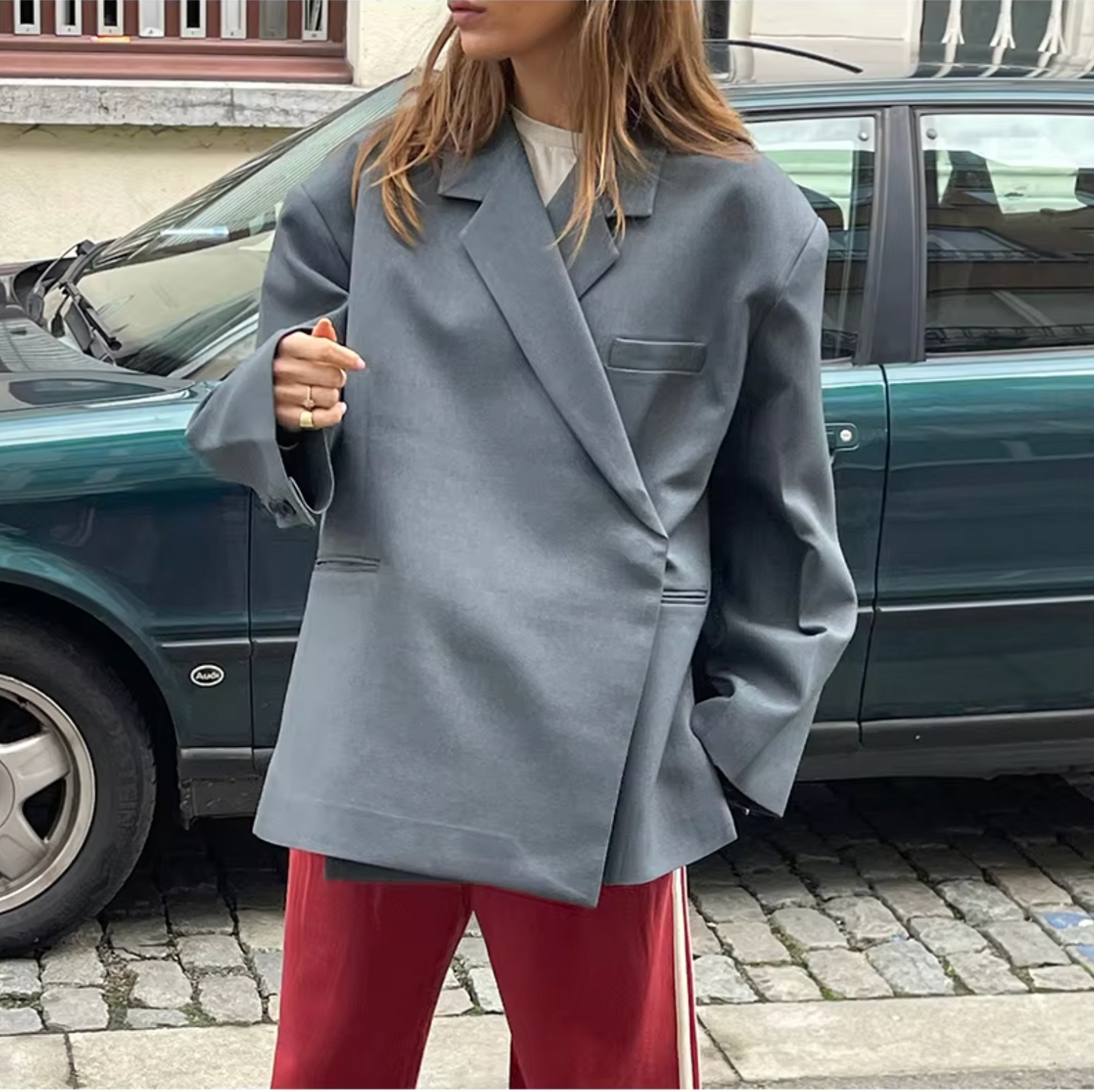 Dames Oversized Blazer β Losvallend Blazerjack voor Kantoor en Casual