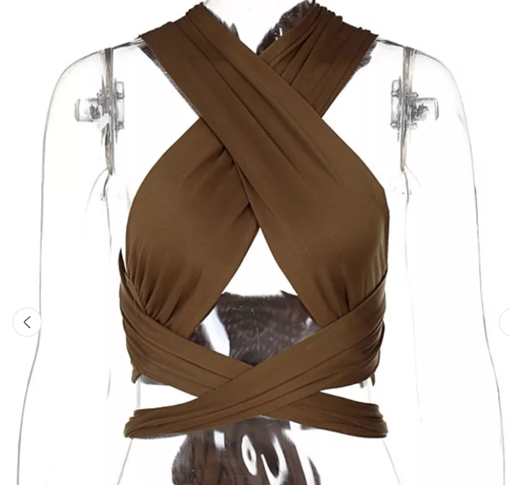 Yalena - Crisscross Haltertop