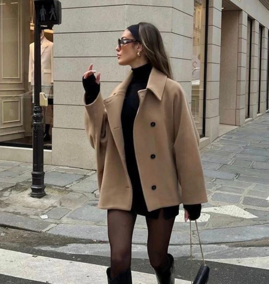 Maya - Oversized Wollen Jas