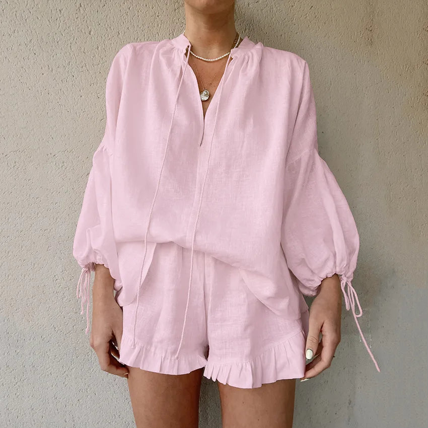 Heloise - Zomer Set met Top en Shorts voor Dames