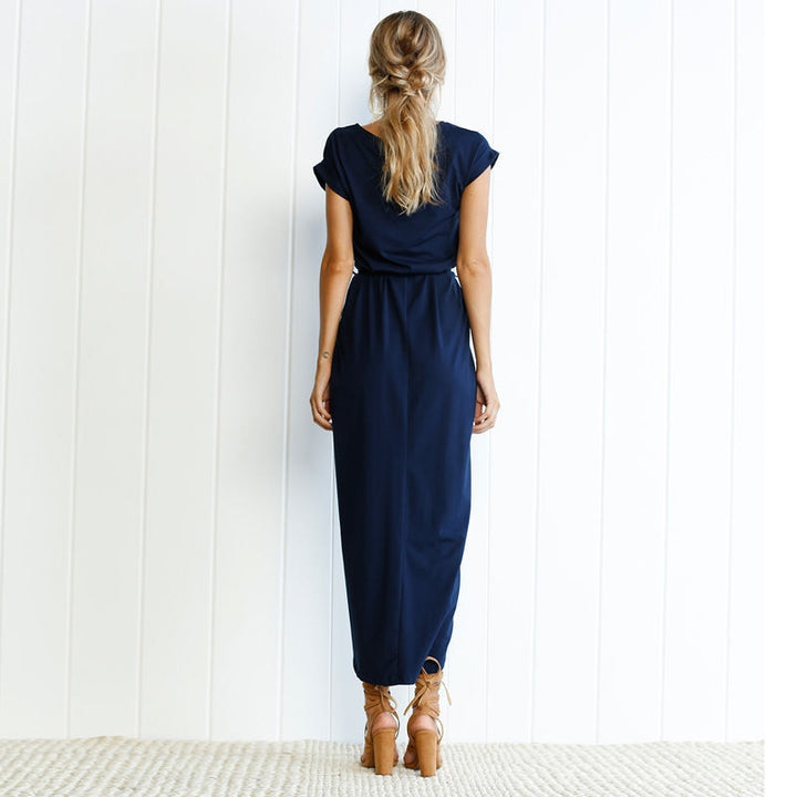 Nina - Stijlvolle Maxi Jurk met Split