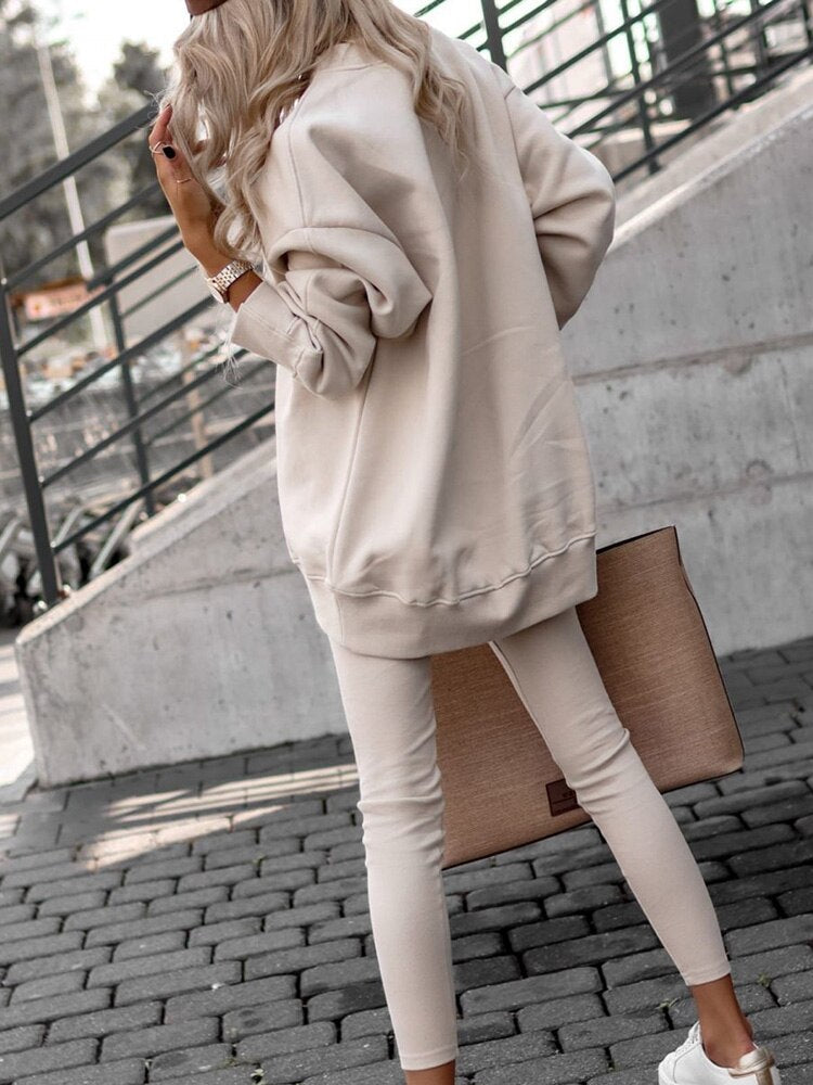 Dames Oversized Gebreide Trui β Zacht, Warm, Casual voor Herfst en Winter
