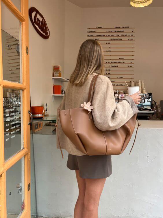 Noa - Stoere Vintage Leren Tote Bag
