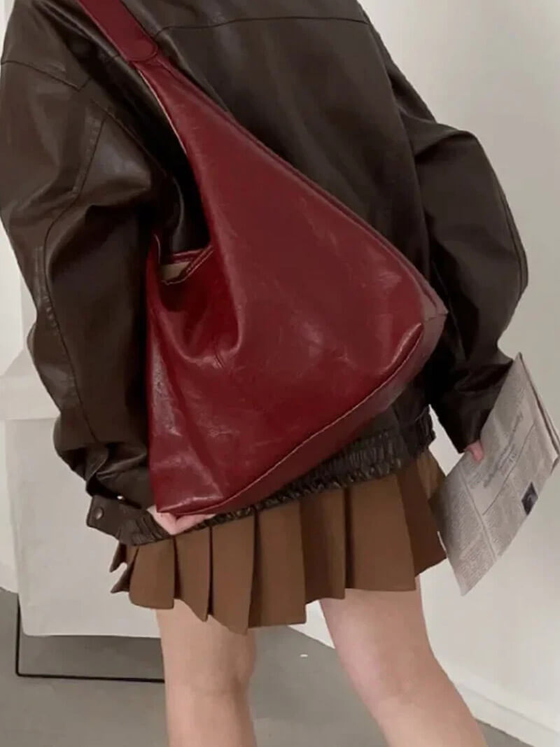 Leren Schoudertas voor Dames met Minimalistisch Ontwerp – Luxe Accessoire voor Dagelijks Gebruik
