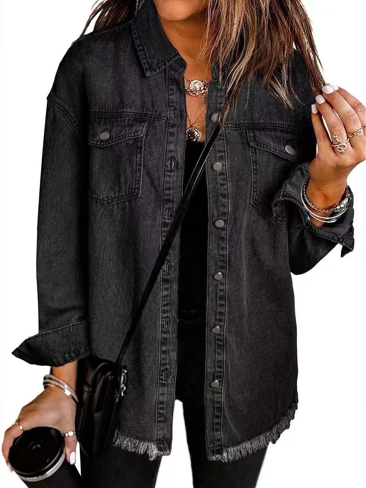 Denim Dames Jeansjack met Tijdloos Design – Perfect voor Dagelijks Gebruik