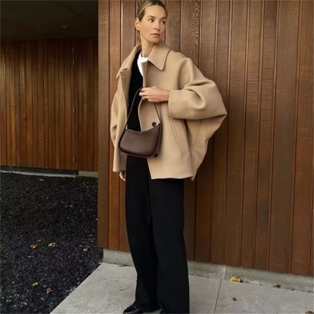 Maya - Oversized Wollen Jas