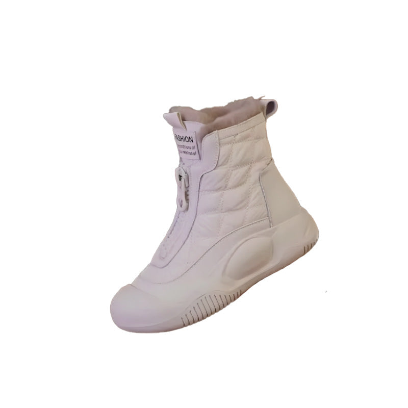 Dames Warme Winter Sneeuwlaarzen – Waterdicht, Zwart, Perfect voor Koud Weer en Sneeuw