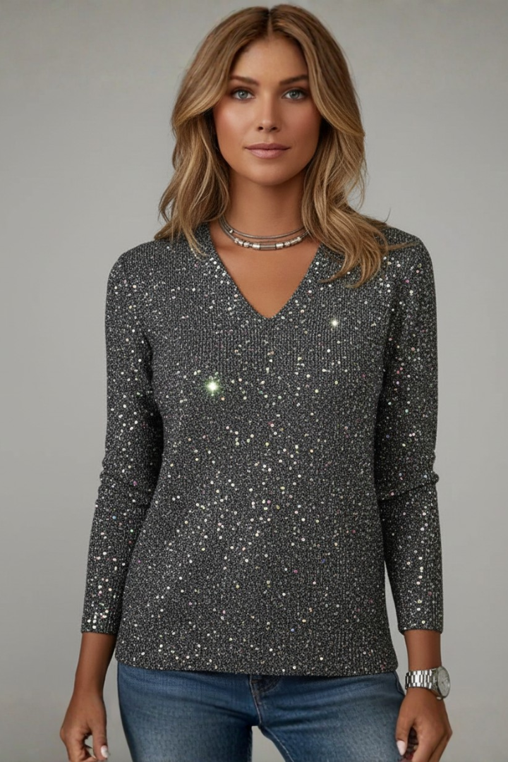 Dames Slim Fit Trui – Met V-hals en Lange Mouwen, Geschikt voor Casual en Dagelijks Gebruik