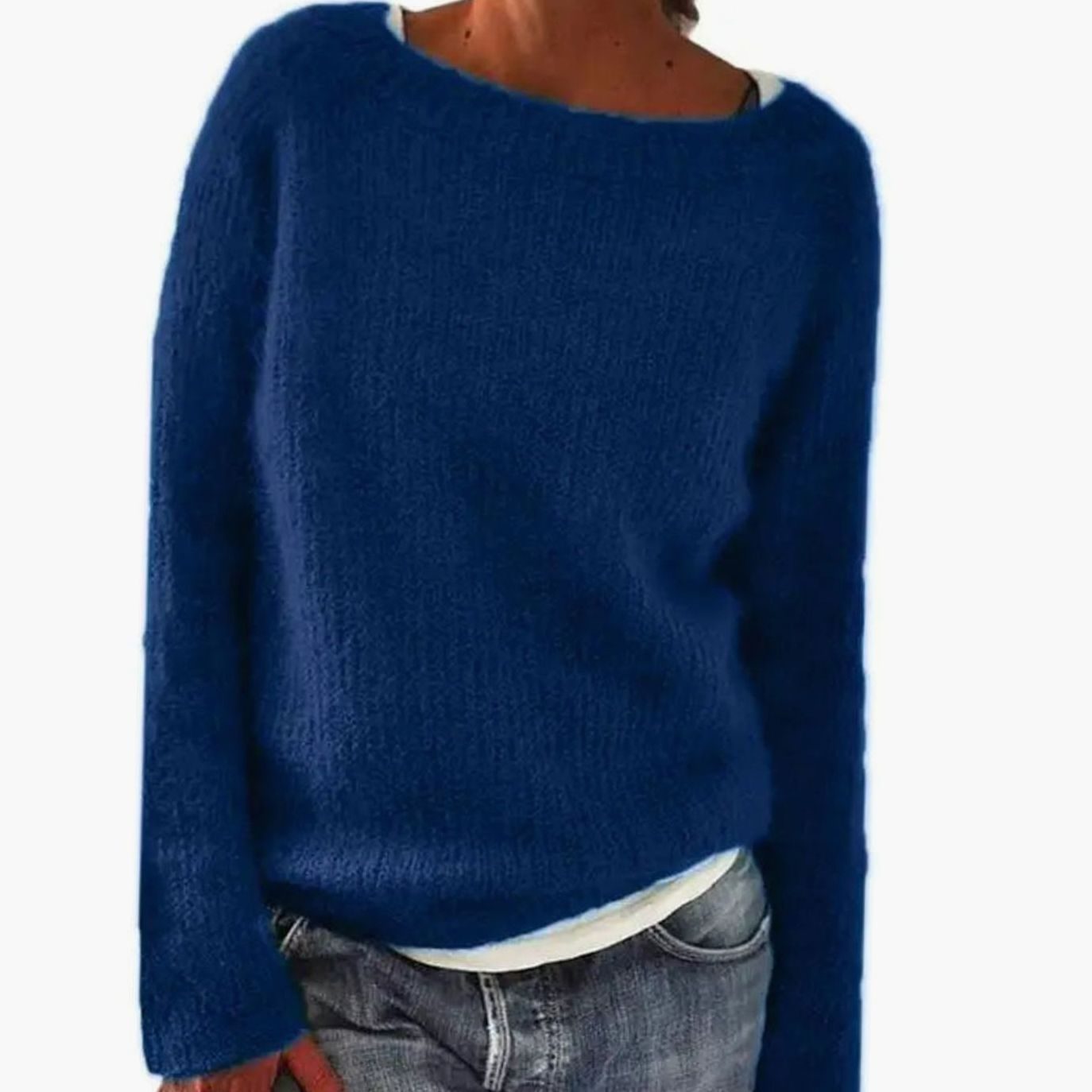 Women's Oversized Sweater, Relaxed-Fit Casual Knit Pullover for Everyday Comfort 6