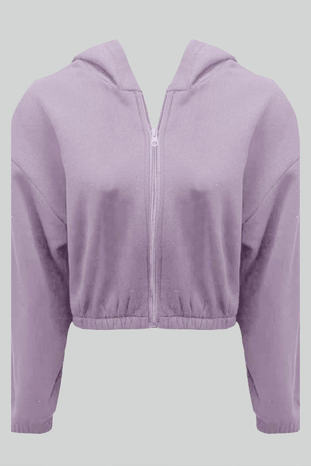 Dames Cropped Hoodie met Rits β Zachte Stof, Casual Streetwear, Dagelijks, Lente/Herfst