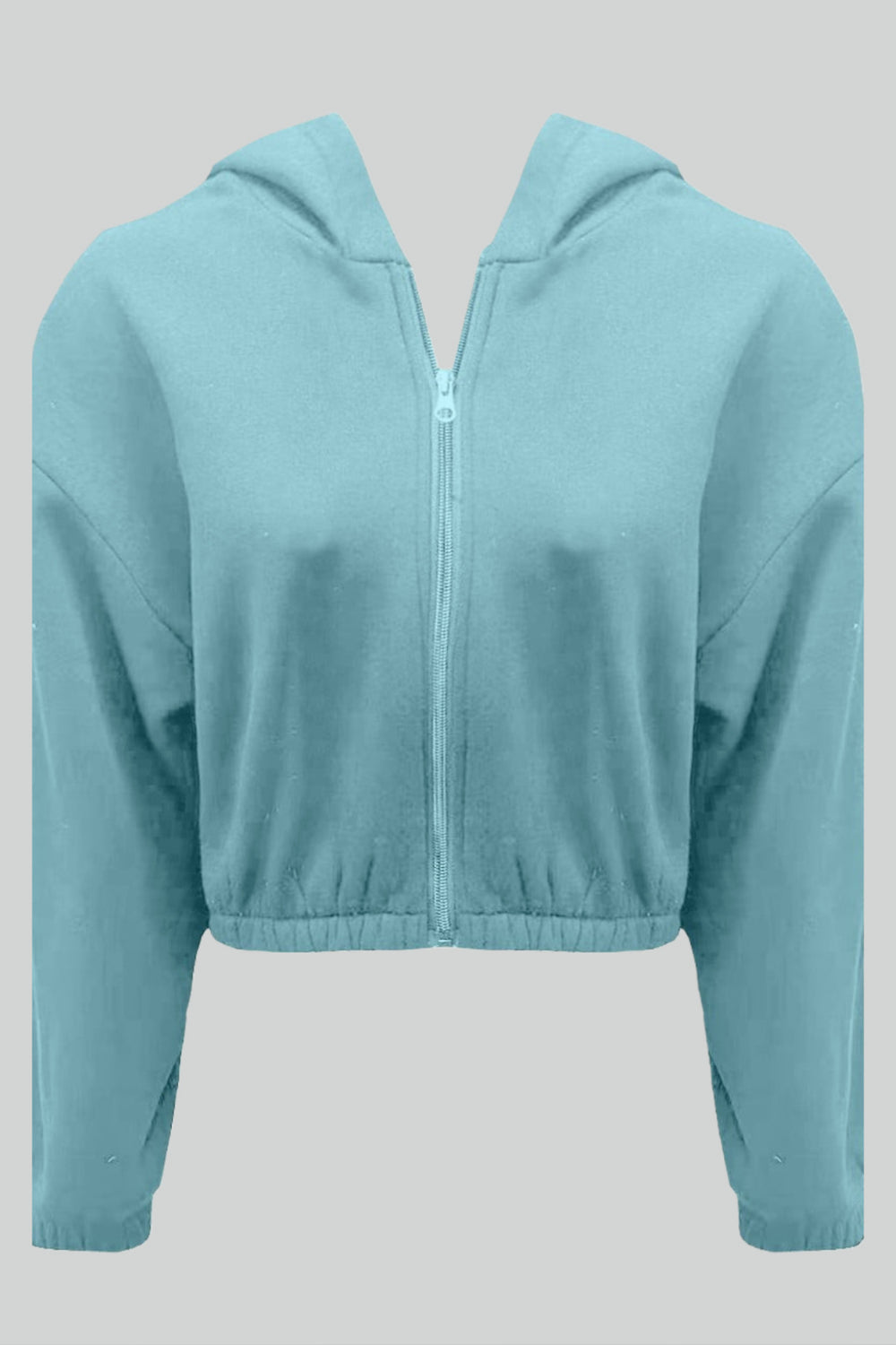 Dames Cropped Hoodie met Rits β Zachte Stof, Casual Streetwear, Dagelijks, Lente/Herfst