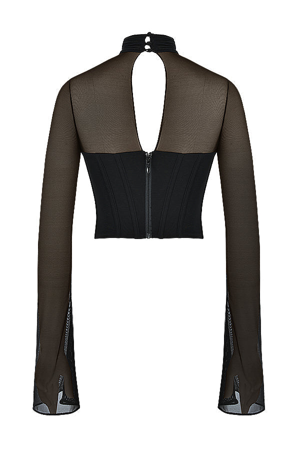 Havanya - Zwarte Cropped Top