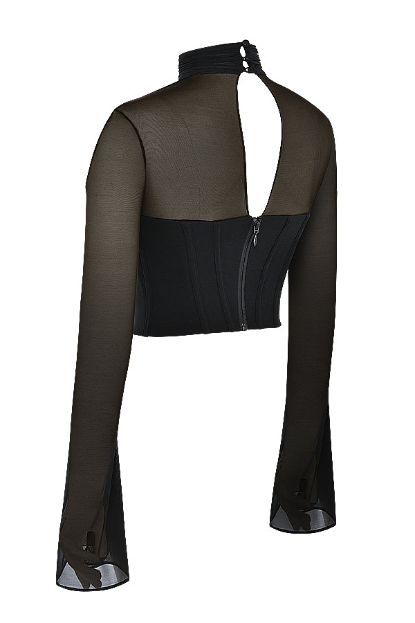 Havanya - Zwarte Cropped Top