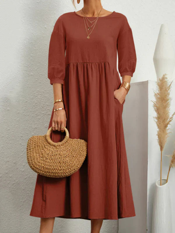 Fiora - Zomer Jurk met Ballonmouwen