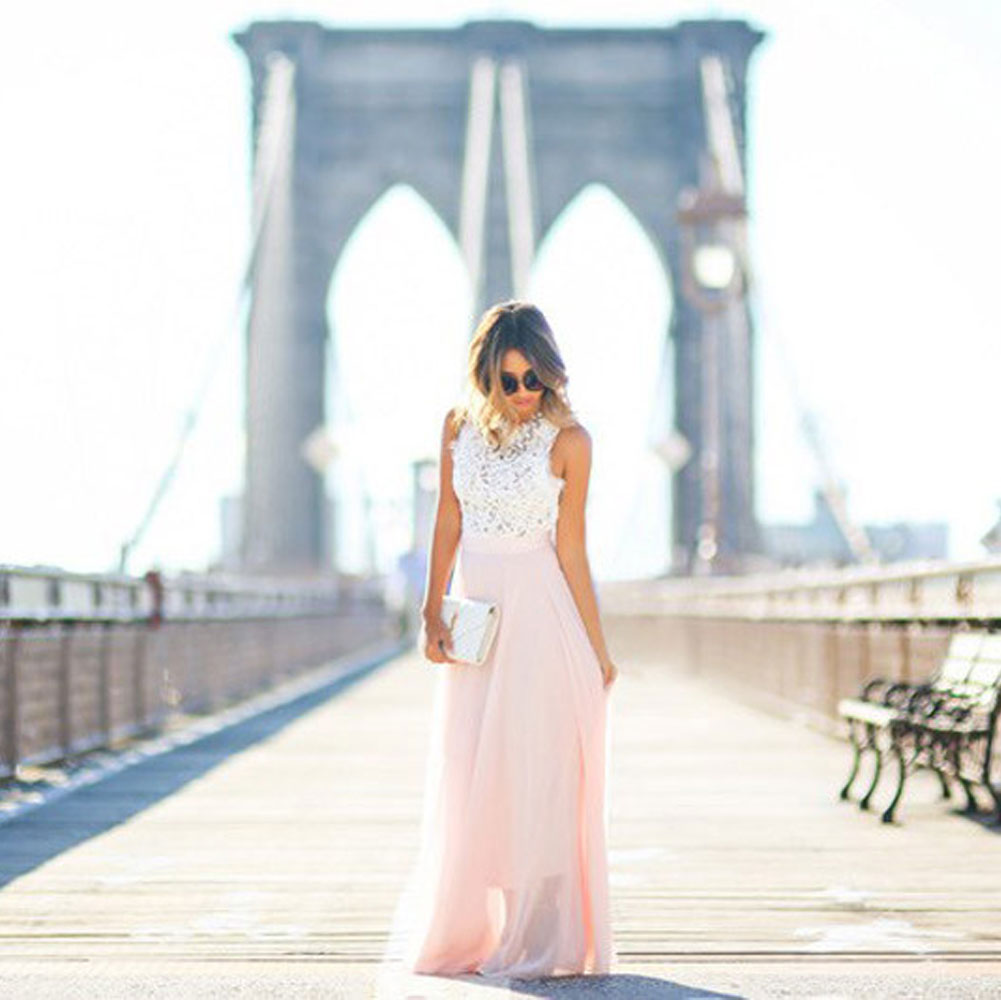 Eliana - Elegante Witte Chiffon Maxi-Jurk | Tijdloze Stijl en Romantiek