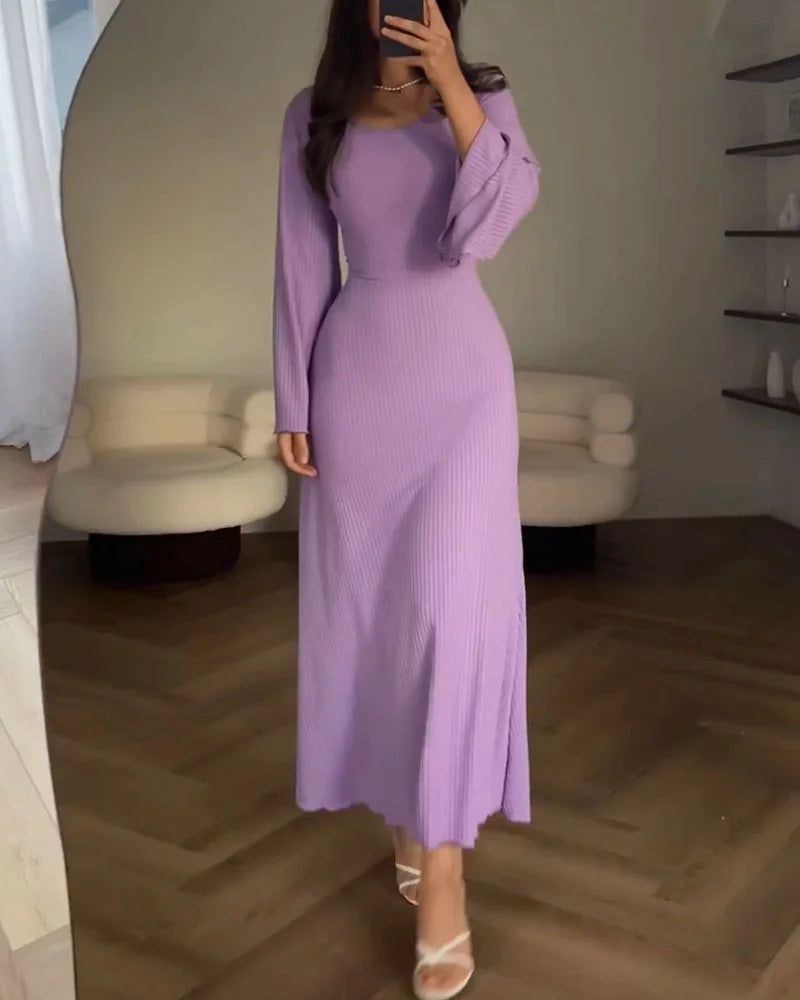 Lola - Elegante Lange Mouw Jurk