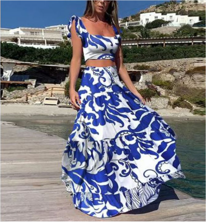 Zahira - Bloemenprint Two-Piece Set