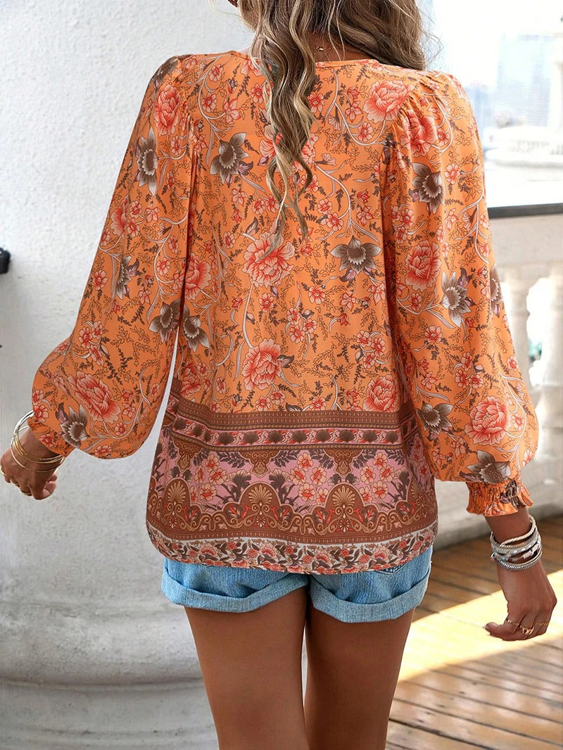 Nynke - Zomerse Bloemenblouse