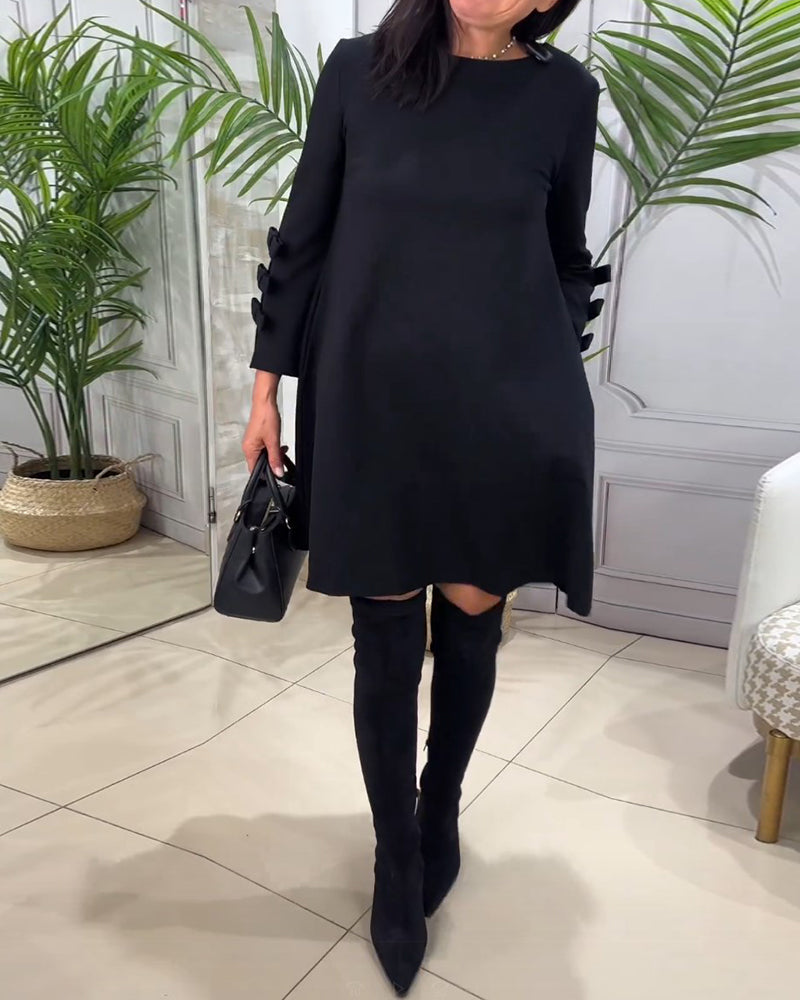 Dames Casual Jurk met Lange Mouwen β Basic, Voor Dagelijks Gebruik