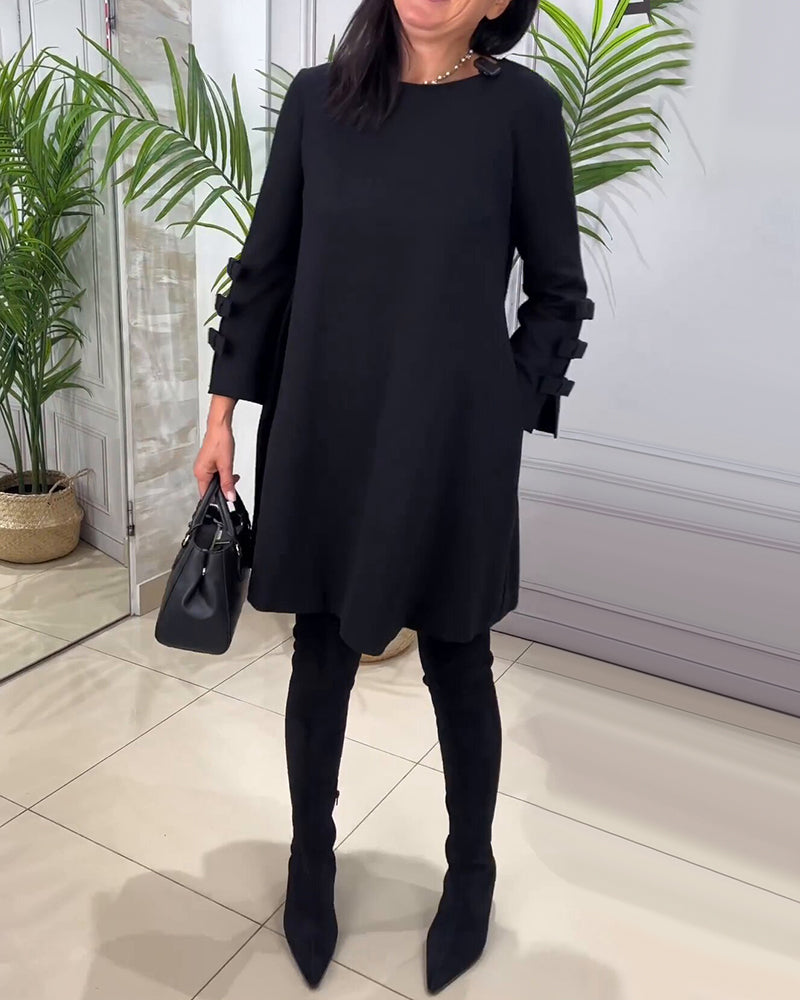 Dames Casual Jurk met Lange Mouwen β Basic, Voor Dagelijks Gebruik