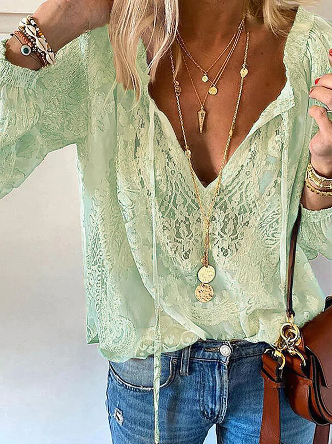 Kiki β Unieke Blouse met Kantdetails
