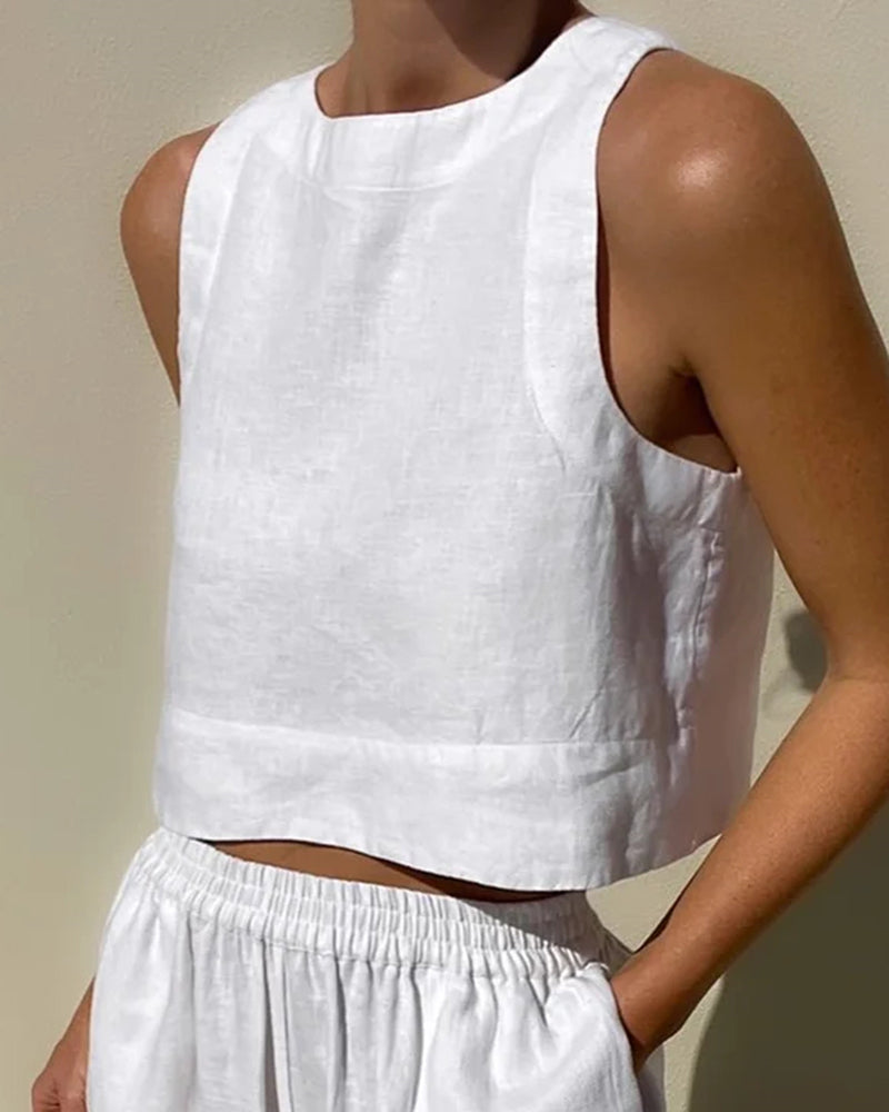 Fayenne - Stijlvolle Mouwloze Set