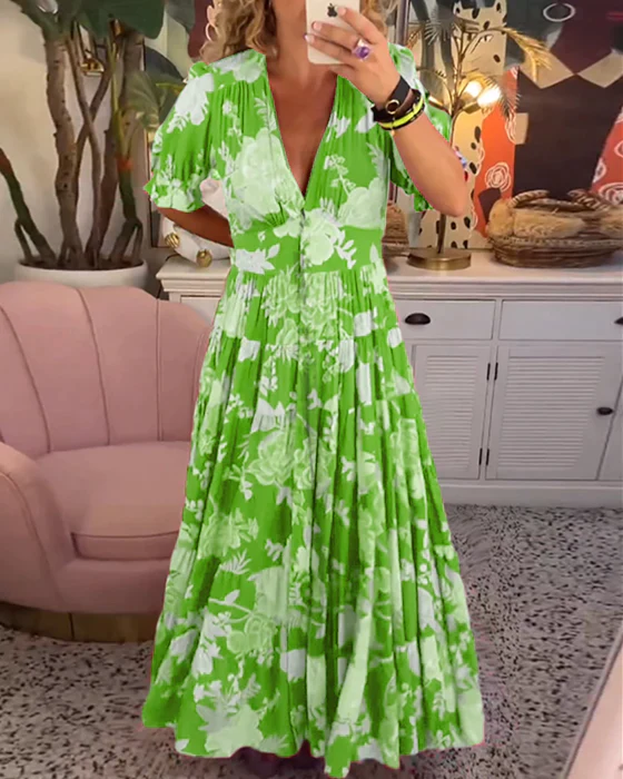 Livia - Charmante Bloemenjurk