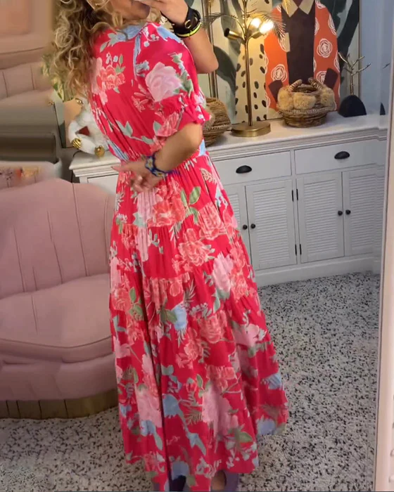 Livia - Charmante Bloemenjurk
