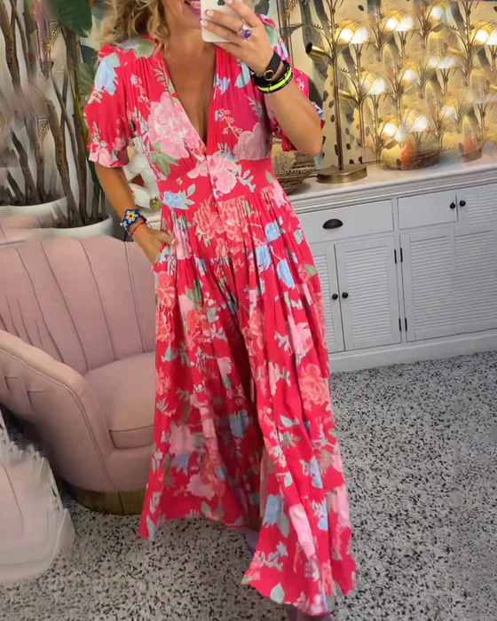 Livia - Charmante Bloemenjurk