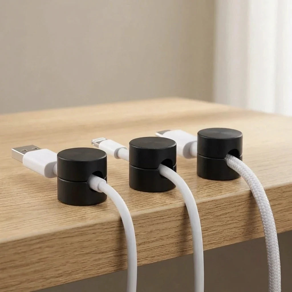 Kabel Clips Organizer - Aluminium Kabelhouders met Plakstrip