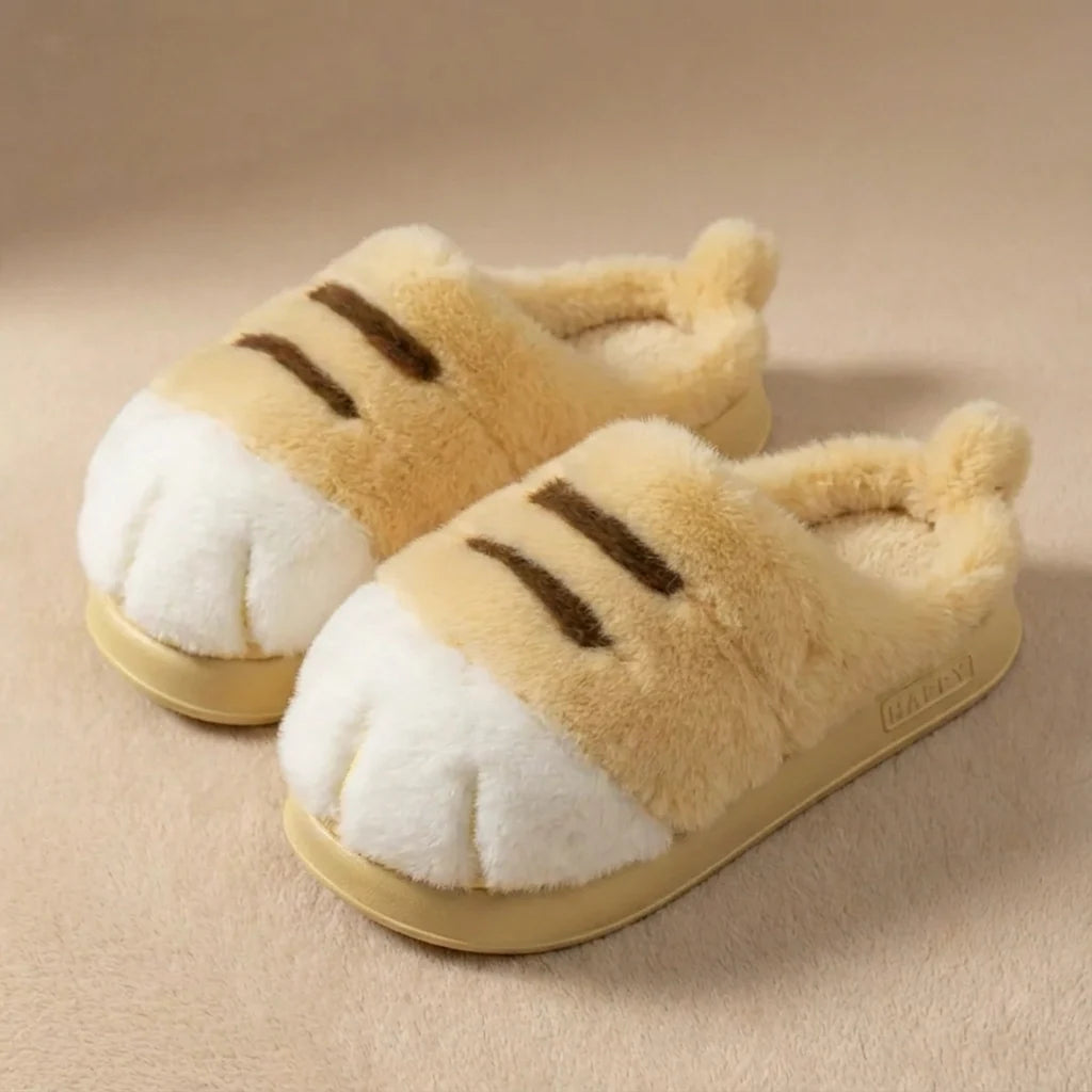 Dames Pantoffels Kattenpoot Design Pluche