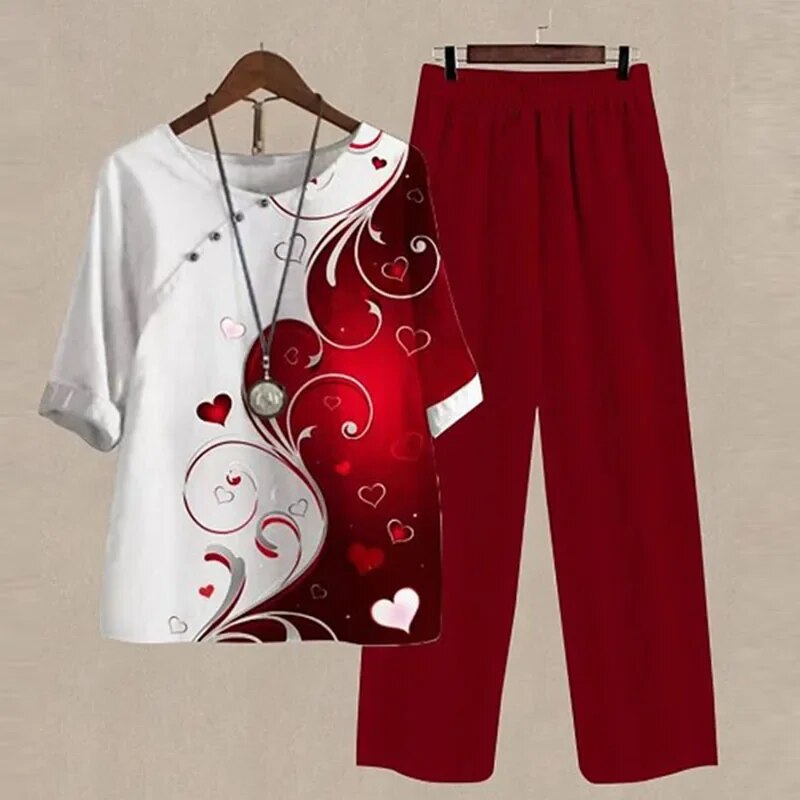 Noa - Trendy Bedrukte Outfit met Comfortabele Pasvorm voor Elke Dag